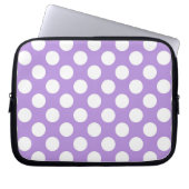 Lila Polka Dots, Polka Dot Pattern, Dots, Dotter Laptopschutzhülle (Vorderseite)