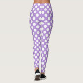 Lila Polka Dots, Polka Dot Pattern, Dots, Dotter Leggings (Rückseite)
