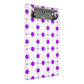 Lila Polka Dots, Polka Dot Pattern, Dots, Dotter Mini Klemmbrett (Schrägansicht)
