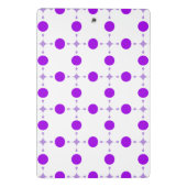 Lila Polka Dots, Polka Dot Pattern, Dots, Dotter Mini Klemmbrett (Rückseite)