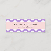 Lila Polka Dots, Polka Dot Pattern, Dots, Dotter Mini Visitenkarte (Vorderseite)