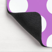 Lila Polka Dots, Polka Dot Pattern, Dots, Dotter Mousepad (Ecke)