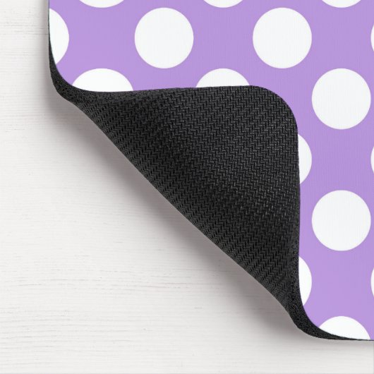 Lila Polka Dots, Polka Dot Pattern, Dots, Dotter Mousepad (Ecke)