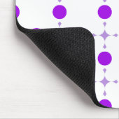 Lila Polka Dots, Polka Dot Pattern, Dots, Dotter Mousepad (Ecke)
