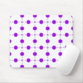Lila Polka Dots, Polka Dot Pattern, Dots, Dotter Mousepad (Mit Mouse)