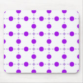 Lila Polka Dots, Polka Dot Pattern, Dots, Dotter Mousepad (Vorne)