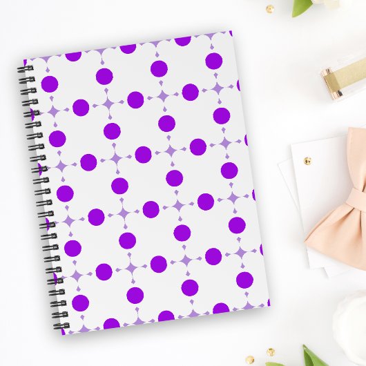 Lila Polka Dots, Polka Dot Pattern, Dots, Dotter Notizblock