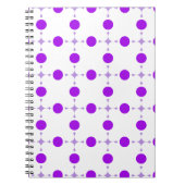 Lila Polka Dots, Polka Dot Pattern, Dots, Dotter Notizblock (Vorderseite)