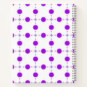 Lila Polka Dots, Polka Dot Pattern, Dots, Dotter Notizblock (Rückseite)