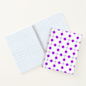 Lila Polka Dots, Polka Dot Pattern, Dots, Dotter Notizblock (Innenseite)