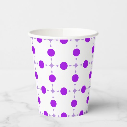 Lila Polka Dots, Polka Dot Pattern, Dots, Dotter Pappbecher (Links)