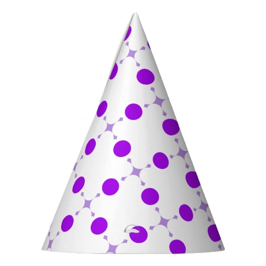 Lila Polka Dots, Polka Dot Pattern, Dots, Dotter Partyhütchen (Links)