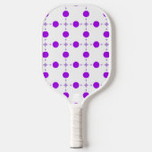 Lila Polka Dots, Polka Dot Pattern, Dots, Dotter Pickleball Schläger (Vorderseite)