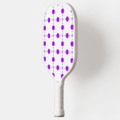 Lila Polka Dots, Polka Dot Pattern, Dots, Dotter Pickleball Schläger (Links)