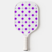 Lila Polka Dots, Polka Dot Pattern, Dots, Dotter Pickleball Schläger (Rückseite)