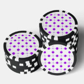 Lila Polka Dots, Polka Dot Pattern, Dots, Dotter Pokerchips (Stapel)
