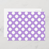 Lila Polka Dots, Polka Dot Pattern, Dots, Dotter Postkarte (Vorne/Hinten)