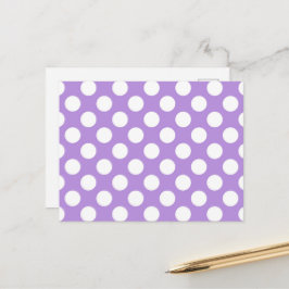 Lila Polka Dots, Polka Dot Pattern, Dots, Dotter Postkarte