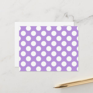 Lila Polka Dots, Polka Dot Pattern, Dots, Dotter Postkarte