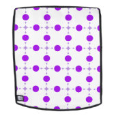 Lila Polka Dots, Polka Dot Pattern, Dots, Dotter Rucksack (Abnehmbare Front)