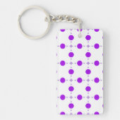 Lila Polka Dots, Polka Dot Pattern, Dots, Dotter Schlüsselanhänger (Vorderseite)
