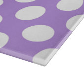 Lila Polka Dots, Polka Dot Pattern, Dots, Dotter Schneidebrett (Ecke)