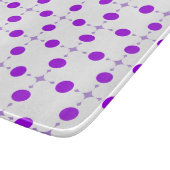 Lila Polka Dots, Polka Dot Pattern, Dots, Dotter Schneidebrett (Ecke)