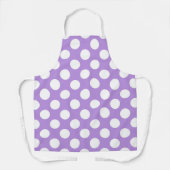 Lila Polka Dots, Polka Dot Pattern, Dots, Dotter Schürze (Vorderseite)