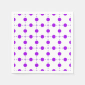 Lila Polka Dots, Polka Dot Pattern, Dots, Dotter Serviette (Vorderseite)