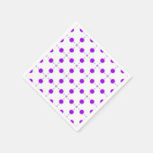 Lila Polka Dots, Polka Dot Pattern, Dots, Dotter Serviette (Ecke)