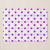 Lila Polka Dots, Polka Dot Pattern, Dots, Dotter Sherpadecke (Vorderseite (Horizontal))