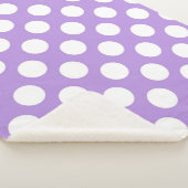 Lila Polka Dots, Polka Dot Pattern, Dots, Dotter Sherpadecke (3/4)