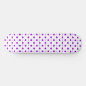 Lila Polka Dots, Polka Dot Pattern, Dots, Dotter Skateboard (Horizontal)