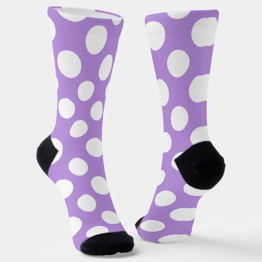 Lila Polka Dots, Polka Dot Pattern, Dots, Dotter Socken (Gewinkelt)