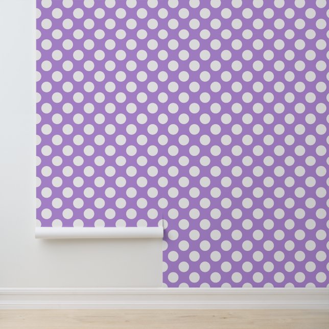 Lila Polka Dots, Polka Dot Pattern, Dots, Dotter Tapete (Anwendung)