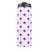 Lila Polka Dots, Polka Dot Pattern, Dots, Dotter Thermosbecher (Vorderseite)