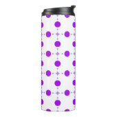 Lila Polka Dots, Polka Dot Pattern, Dots, Dotter Thermosbecher (Nach links gedreht)