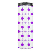Lila Polka Dots, Polka Dot Pattern, Dots, Dotter Thermosbecher (Rückseite)
