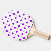 Lila Polka Dots, Polka Dot Pattern, Dots, Dotter Tischtennis Schläger (Seitenansicht)