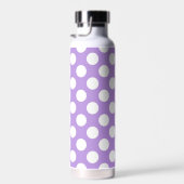 Lila Polka Dots, Polka Dot Pattern, Dots, Dotter Trinkflasche (Rechts)