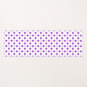 Lila Polka Dots, Polka Dot Pattern, Dots, Dotter Yogamatte (Vorderseite (Horizontal))
