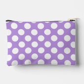 Lila Polka Dots, Polka Dot Pattern, Dots, Dotter Zubehörtasche (Rückseite)