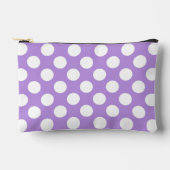 Lila Polka Dots, Polka Dot Pattern, Dots, Dotter Zubehörtasche (Vorderseite)