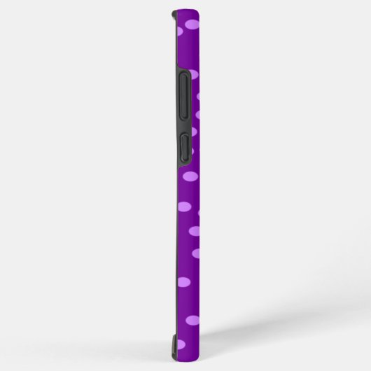 Lila Polka Dots Samsung Galaxy Hülle (Rechte Seite)