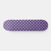 Lila Polka Dots Skateboard Deck (Horizontal)