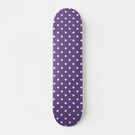 Lila Polka Dots Skateboard Deck