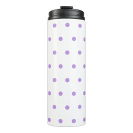 Lila Polka Dots Thermosbecher