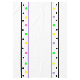 Lila Polka Dots Tischdecke