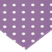 Lila Polka Dots Tischdecke (Schrägansicht)