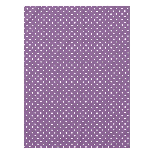 Lila Polka Dots Tischdecke (Vorderseite)
